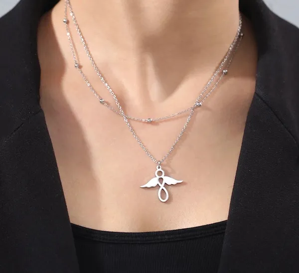 Collier à pendentif en argent