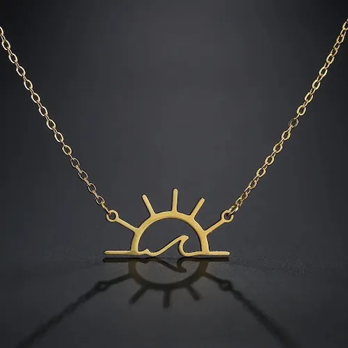 Collier Soleil et Vague