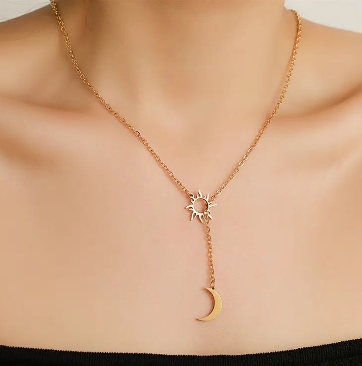 Collier Soleil et Lune