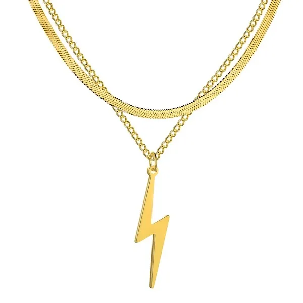 Collier éclair en or