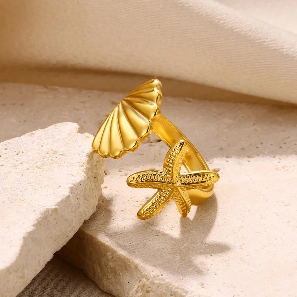Bague à motif marin