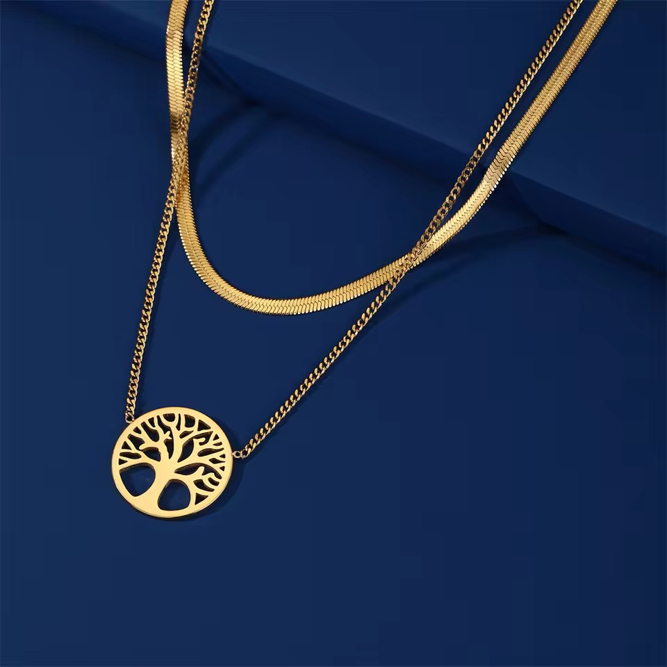 Collier en or arbre de vie 