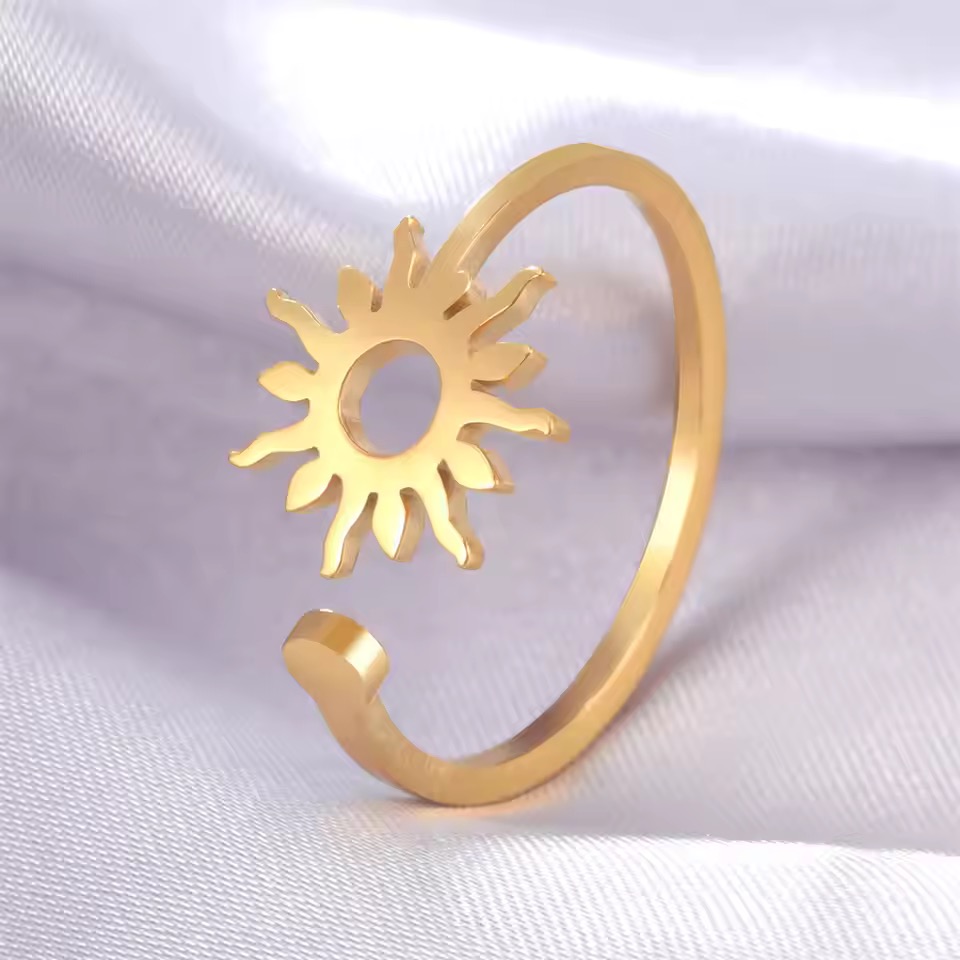 Bague Soleil dorée