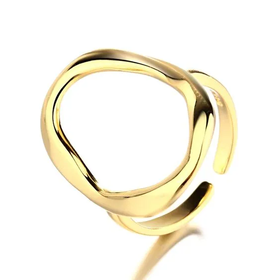 Bague en or cercle vide