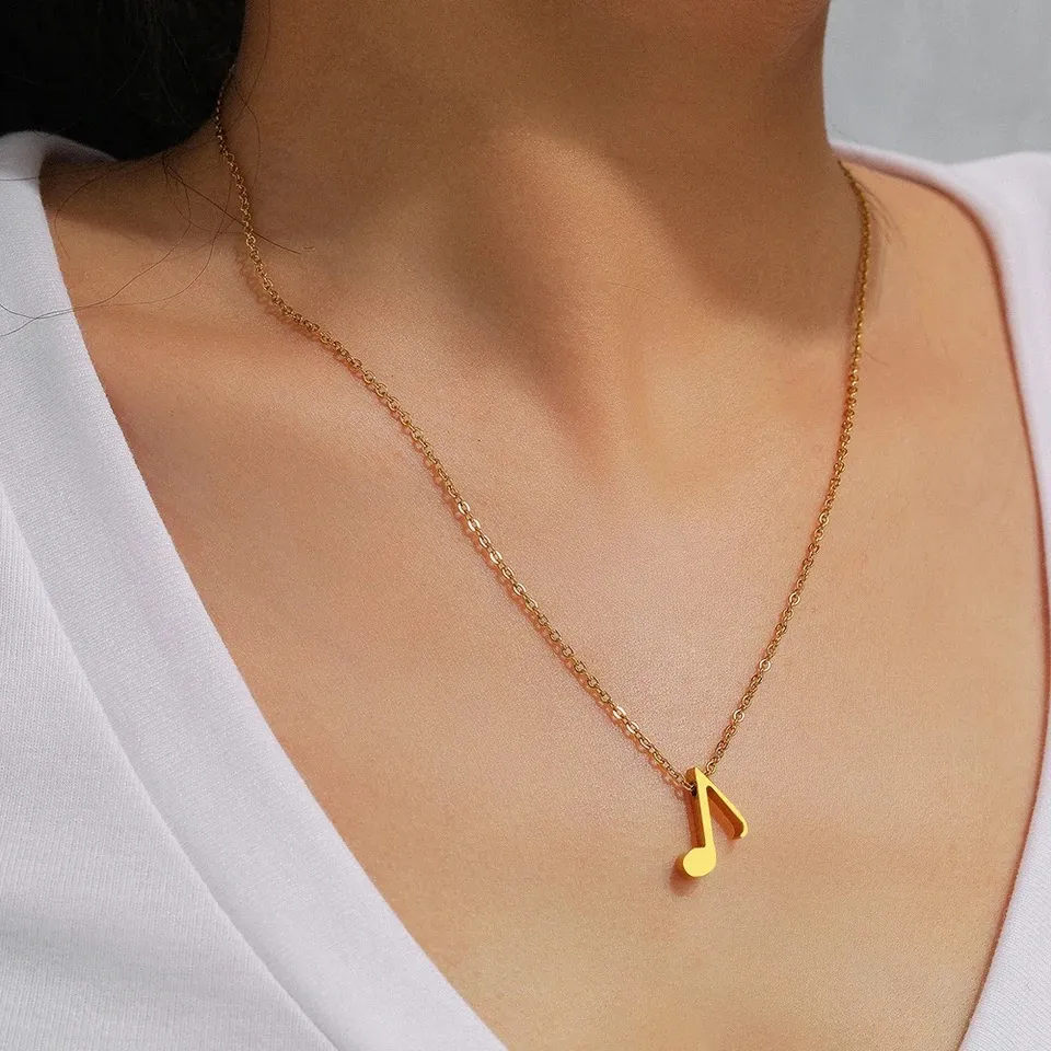 Collier pendentif note de musique