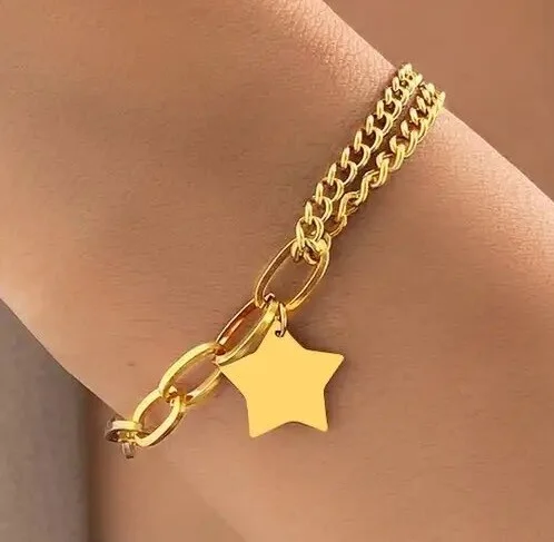Bracelet étoile en or