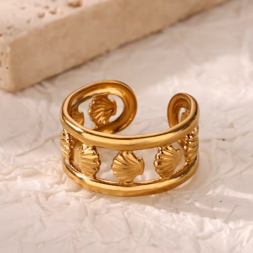 Bague petits coquilllages