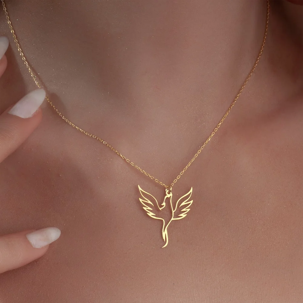 Collier phénix acier inoxydable 