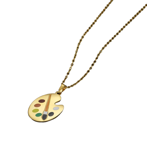 Collier palette d’artiste