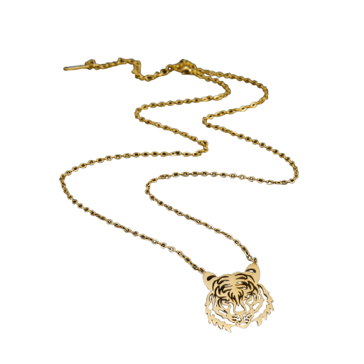 Collier tête de tigre pour femme
