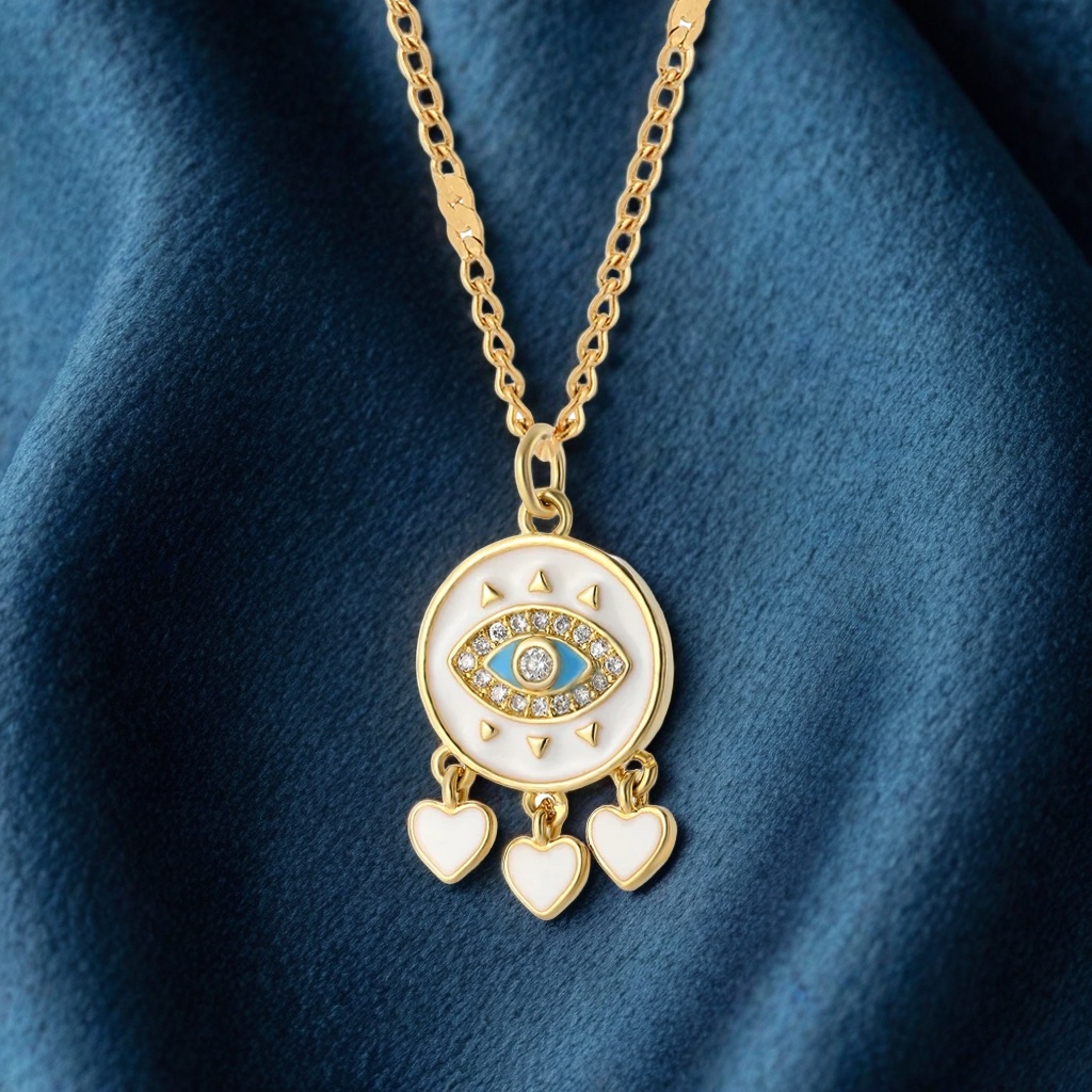Collier pendentif œil protecteur