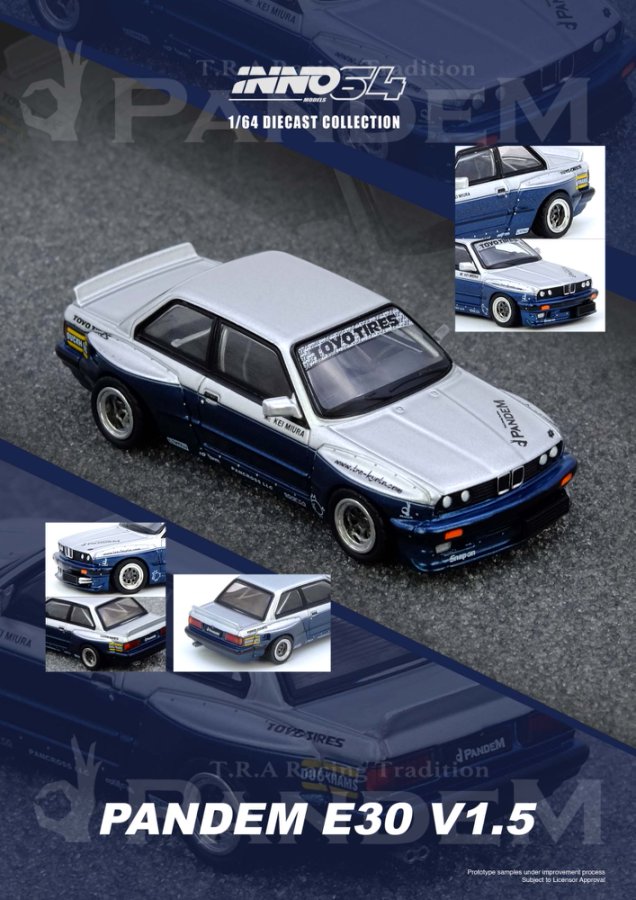PANDEM E30 M3 Silver/Blue
