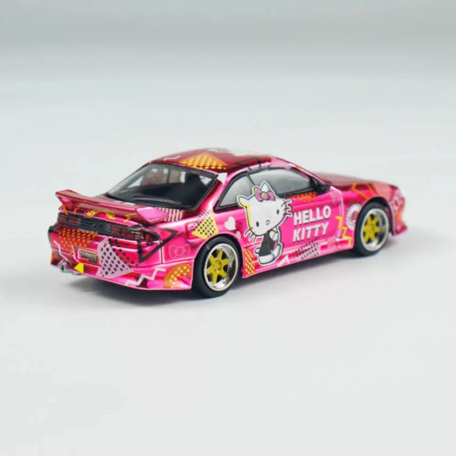 Tarmac Works x Vertex Silvia S14 Hello Kitty Diecast Car 1:64 PINK – Special Edition