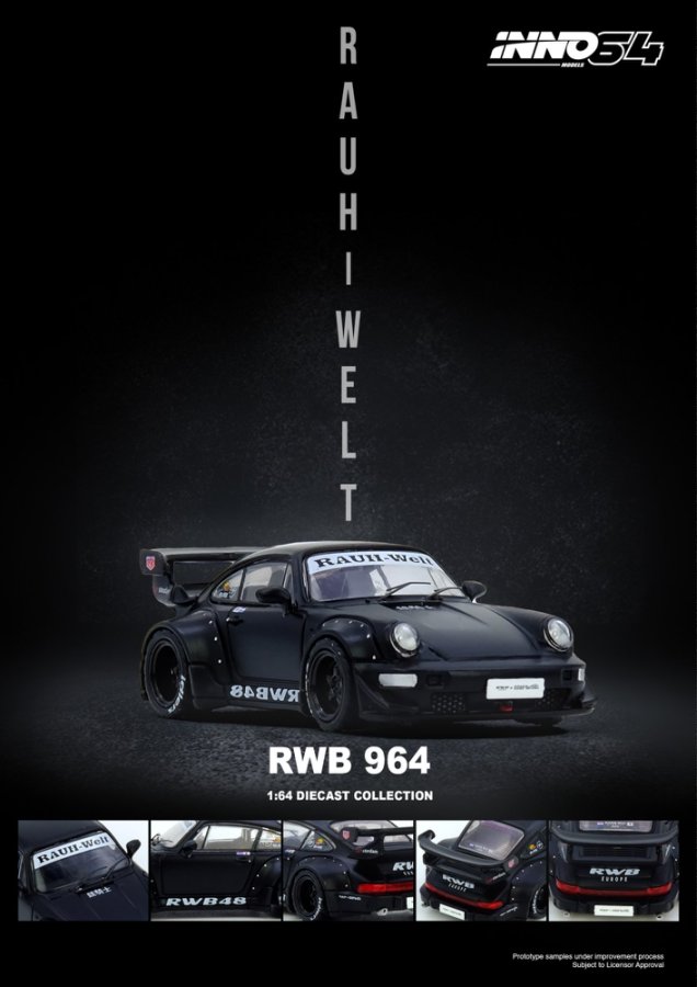 RWB 964 Black Matt