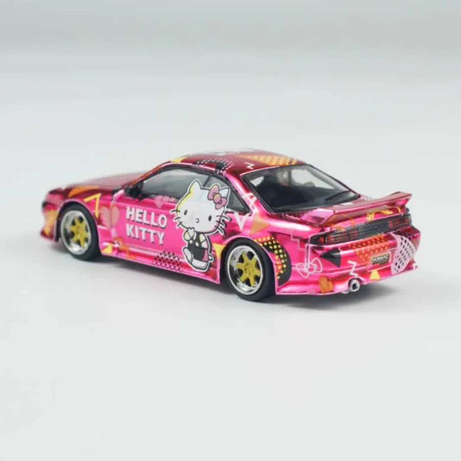 Tarmac Works x Vertex Silvia S14 Hello Kitty Diecast Car 1:64 PINK – Special Edition