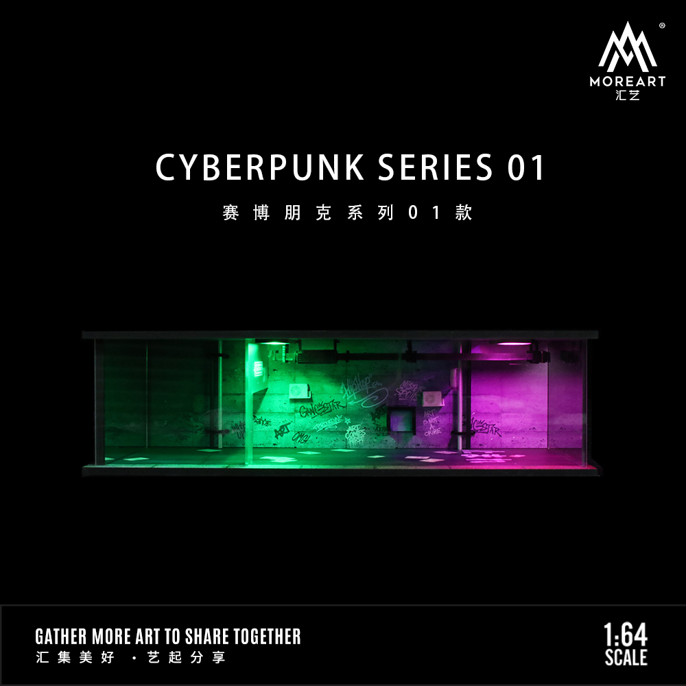 MoreArt 1:64 Cyberpunk 01 Lighted Model Set