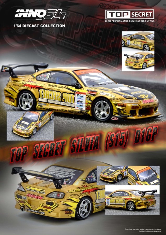 TOP SECRET Silvia (S15) Gold D1 Grand Prix Series Champion 2004
