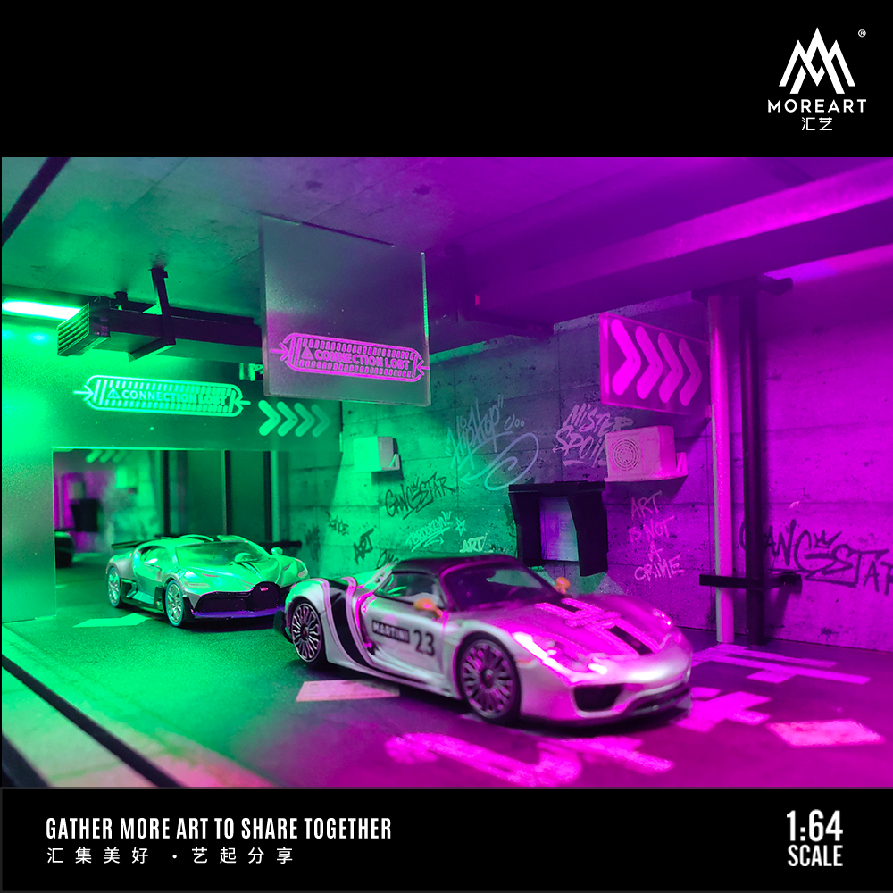 MoreArt 1:64 Cyberpunk 01 Lighted Model Set