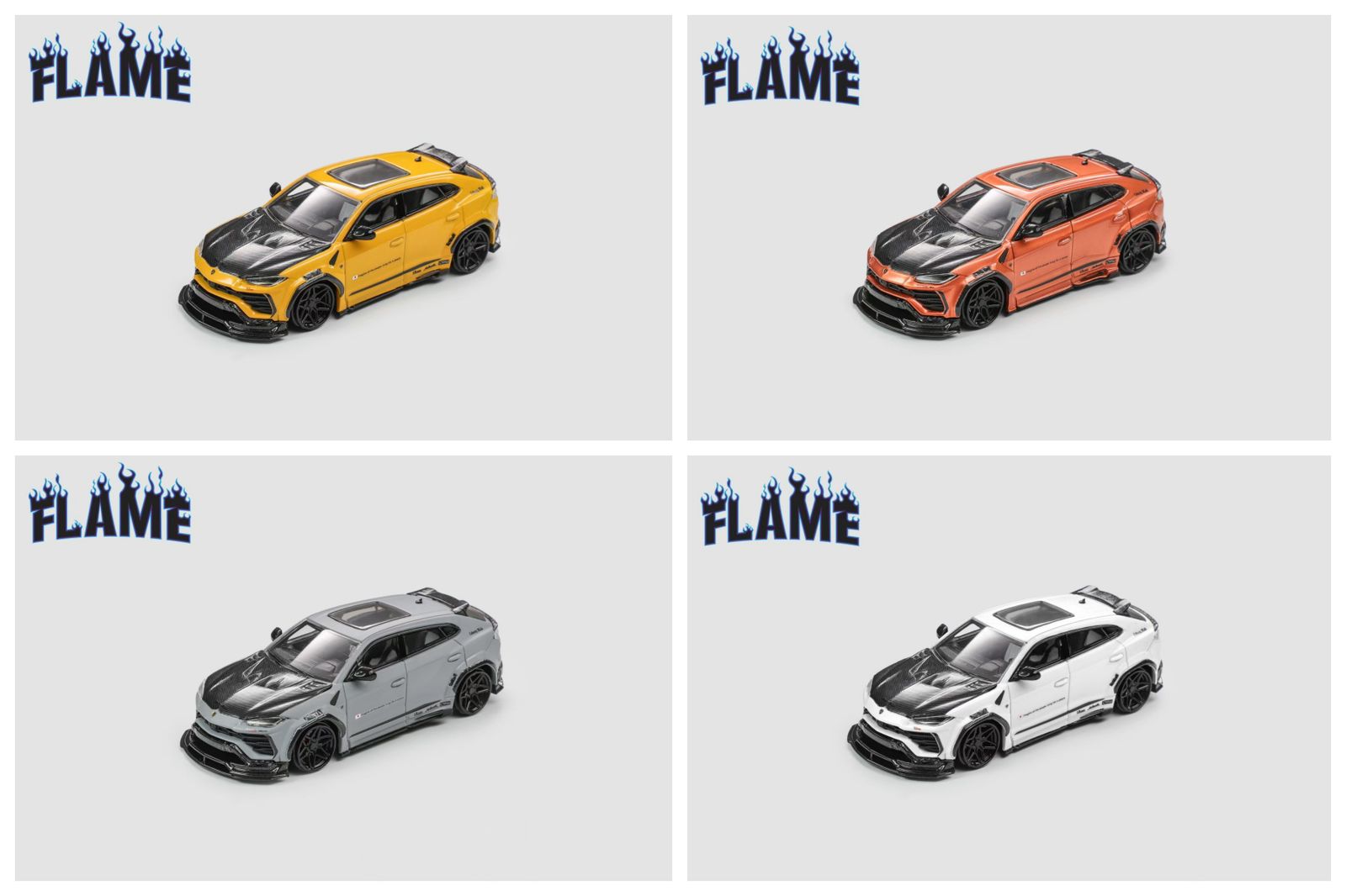Flame 1/64  Lamborghini Urus LBWK