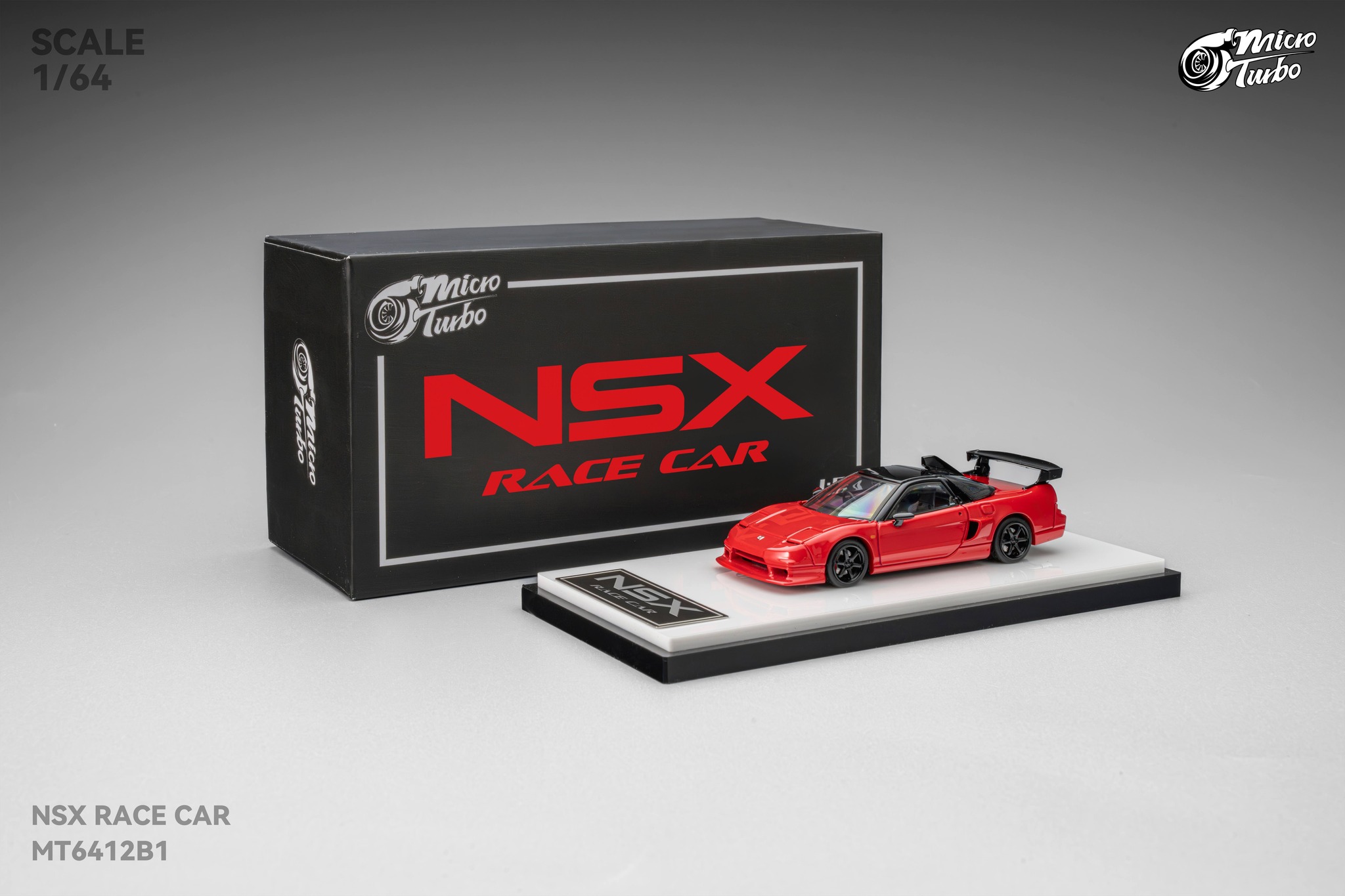 Micro Turbo 1/64 NSX Race Car. METALLIC RED