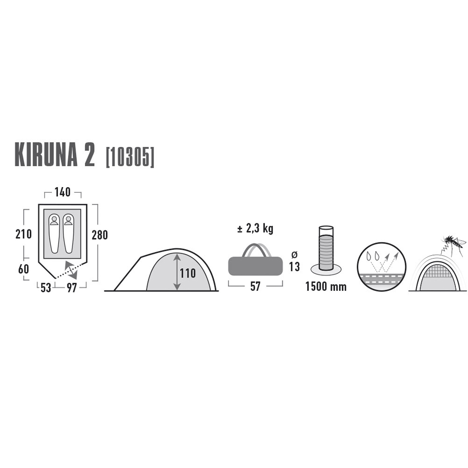 Palapinė High Peak Dvivietė