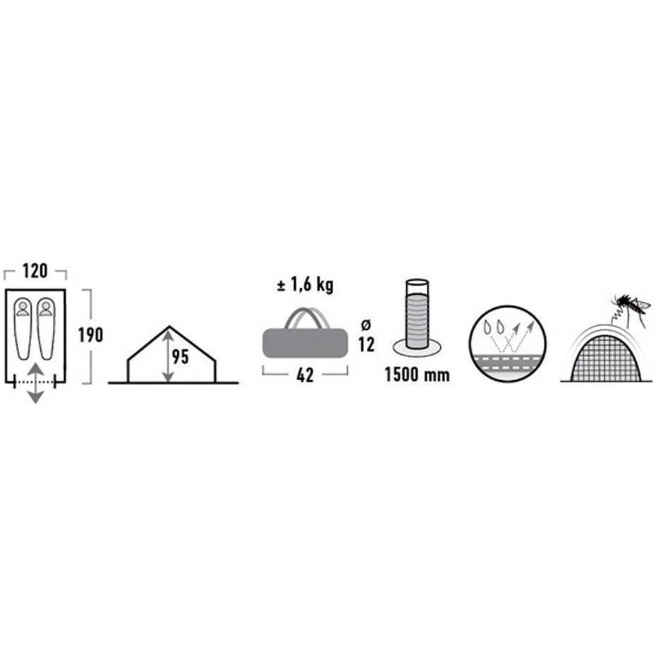 Palapinė High Peak Dvivietė