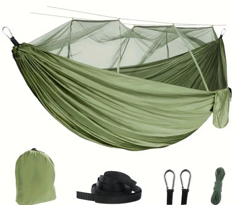 Turistinis hamakas su tinkleliu nuo vabzdžių