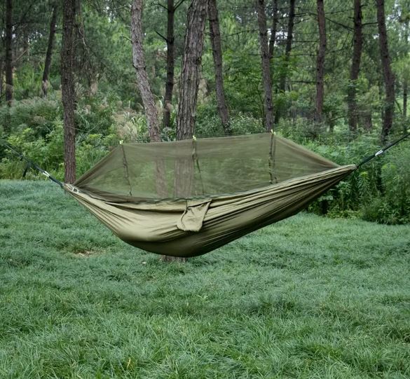 Turistinis hamakas su tinkleliu nuo vabzdžių