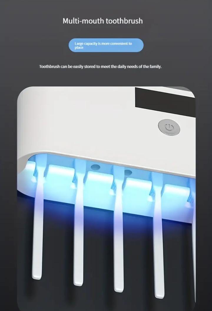 Soporte desinfectante y Organizador de Cepillos de Dientes