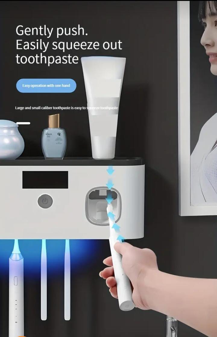 Soporte desinfectante y Organizador de Cepillos de Dientes