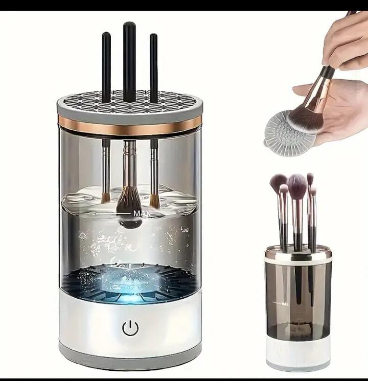 Máquina limpiadora de brochas de maquillaje