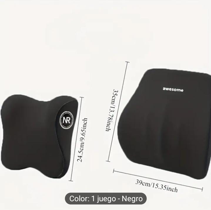 Cojín ergonómico para asiento y respaldo