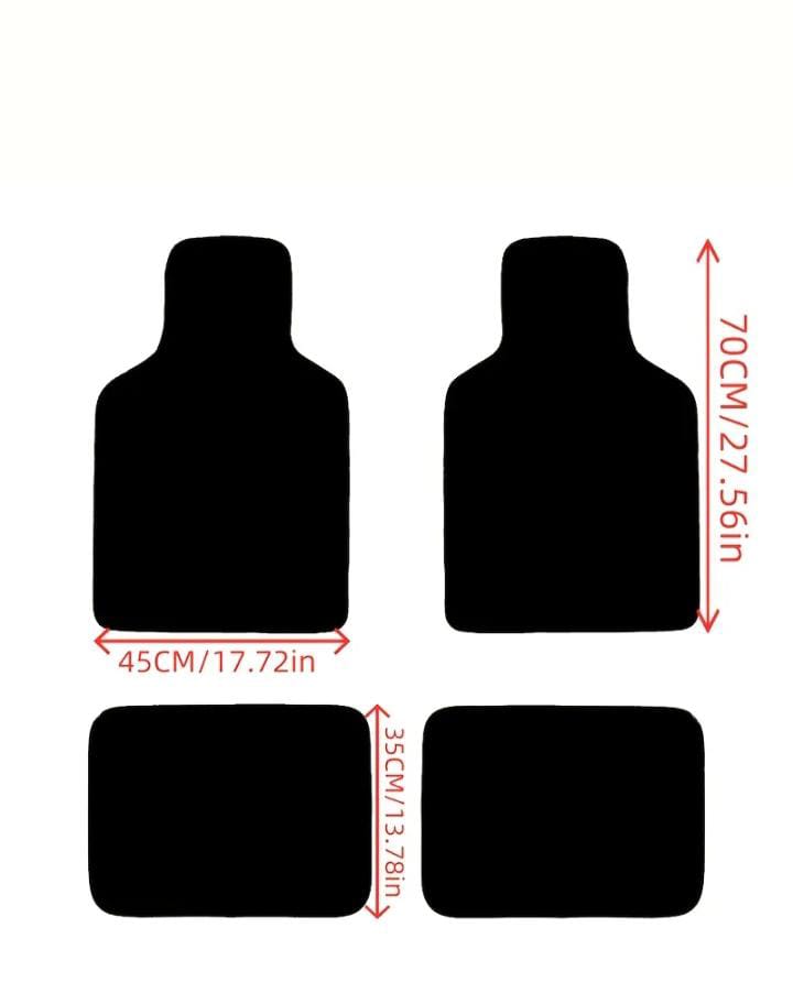 4 PZ Alfombrillas para coche de lujo Rosa