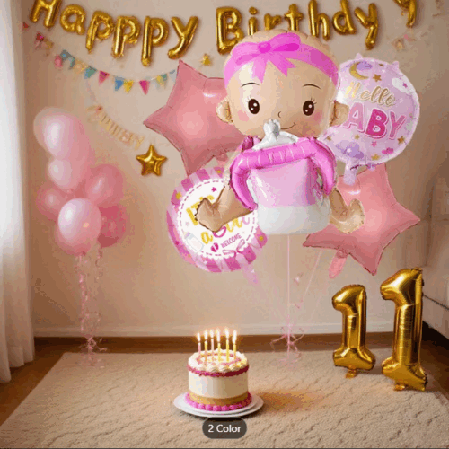 Kit de GLOBOS bebe niño y niña