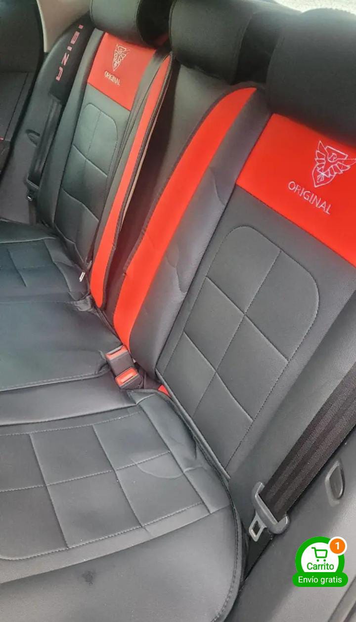 Fundas de asiento para auto Verde vinipiel para 5 asientos