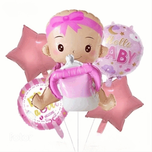 Kit de GLOBOS bebe niño y niña