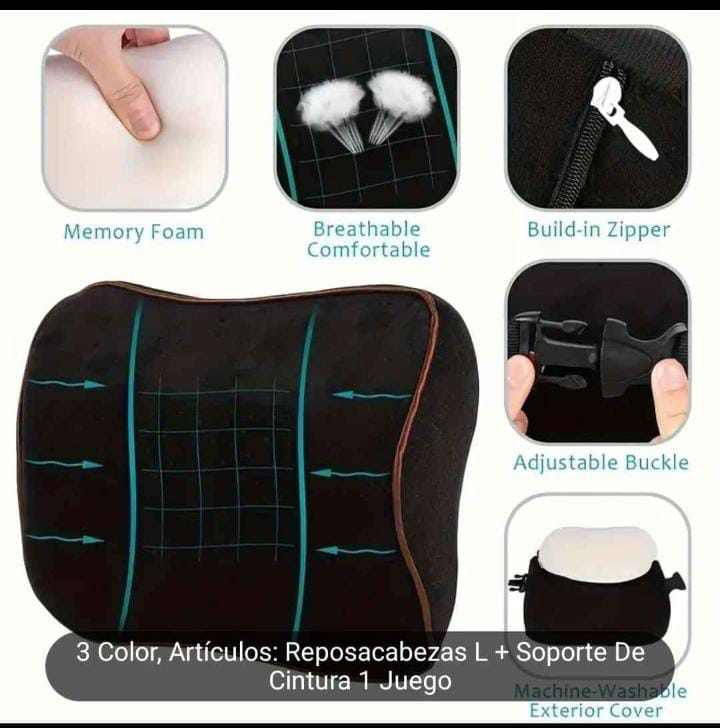 Juego de cojines para asiento de automóvil