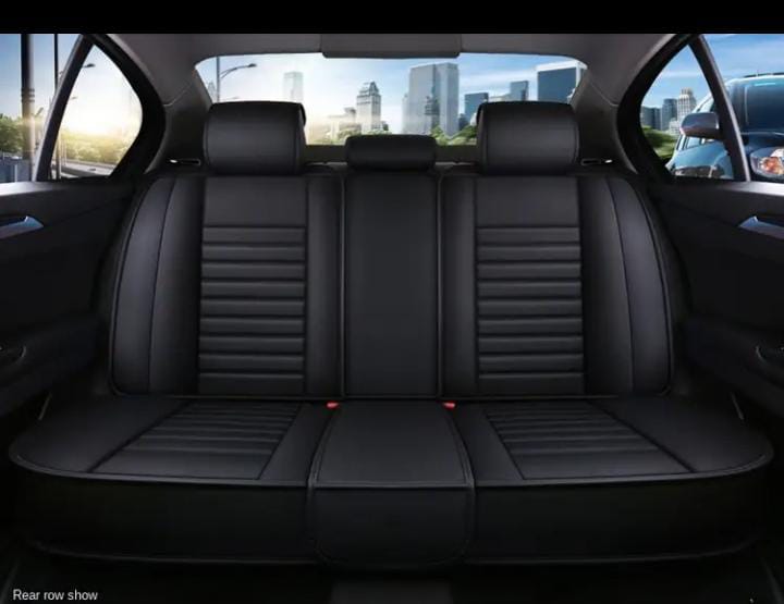 Funda de asiento de coche de cuero negro