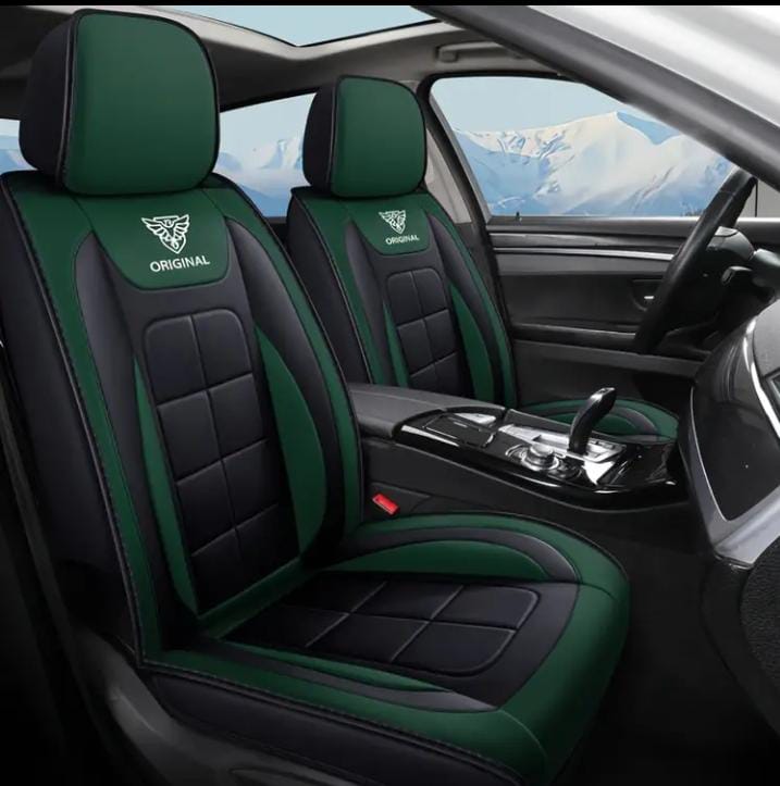Fundas de asiento para auto Verde vinipiel para 5 asientos