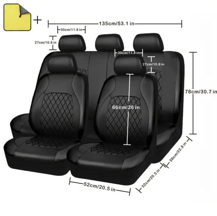 Fundas para 5 asientos de coche