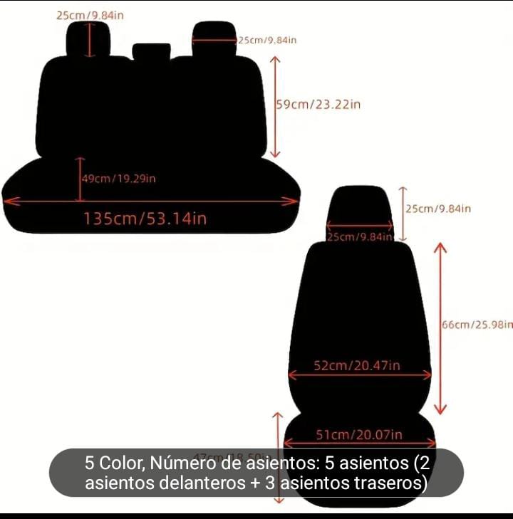 Funda de asiento para coche vinipiel Alta gama