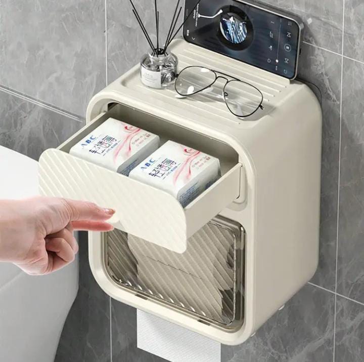 Portarrollos de papel higiénico multifuncional