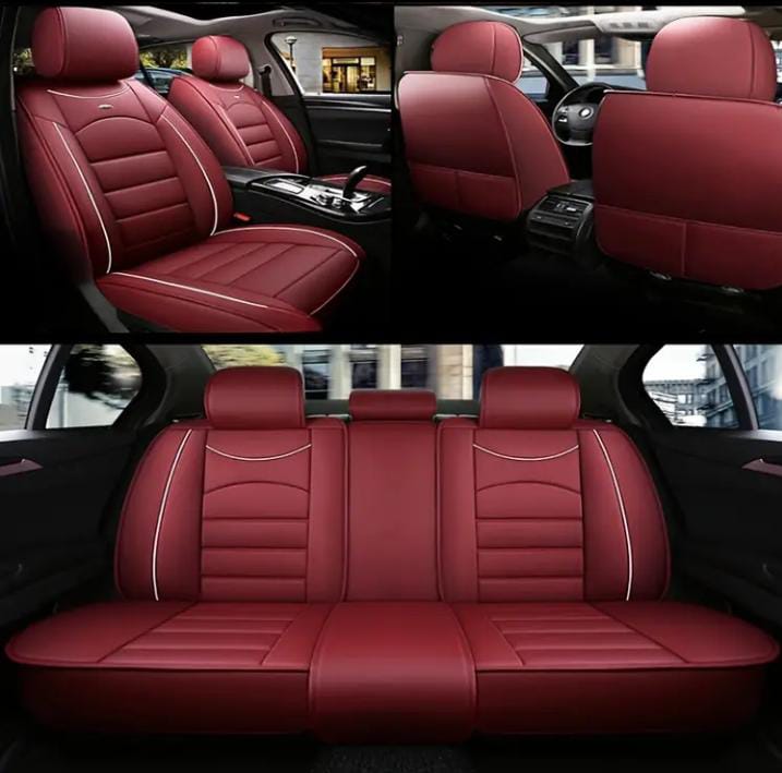 Funda de asiento Rojo vinipiel 5 asientos