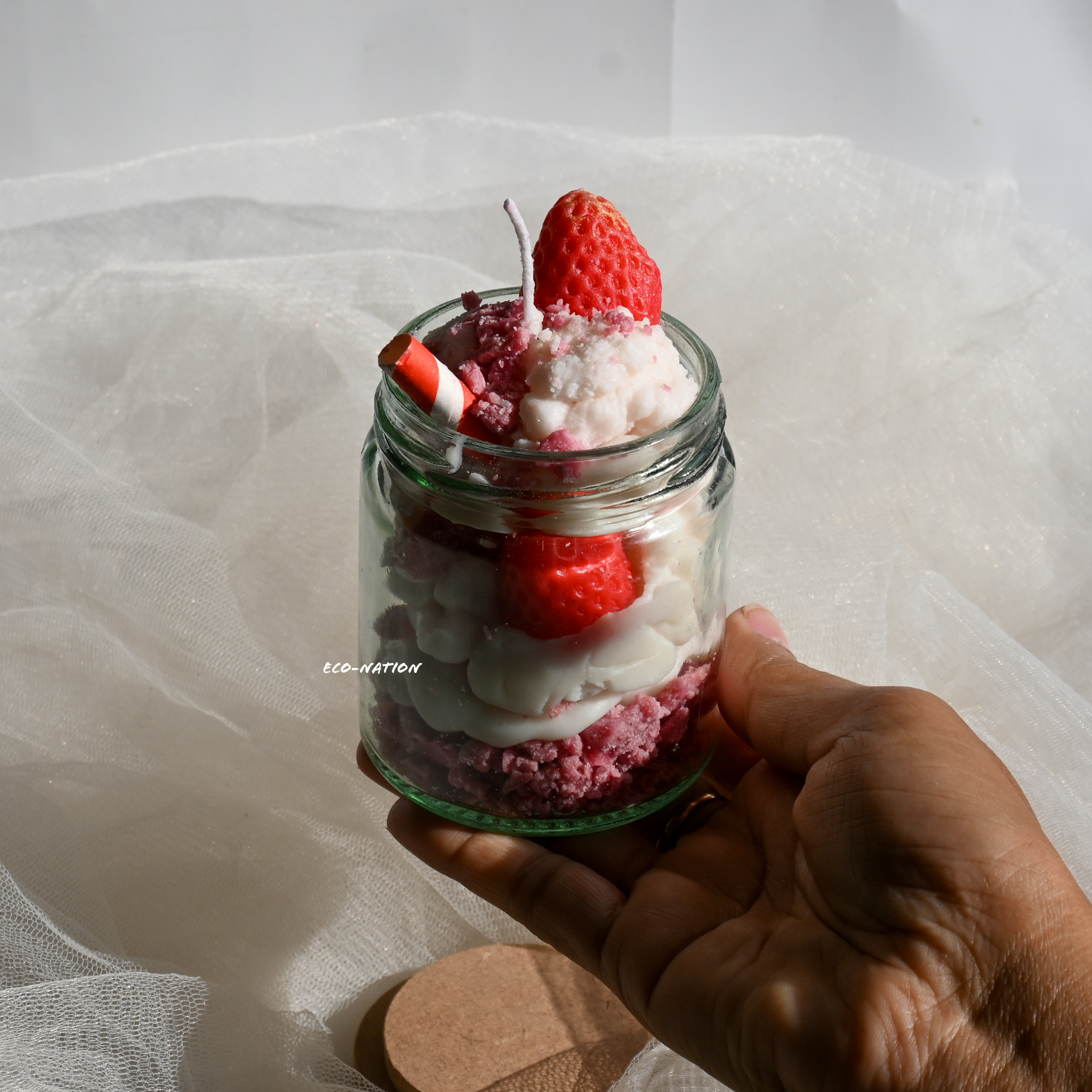 Strawberry Dessert Candle