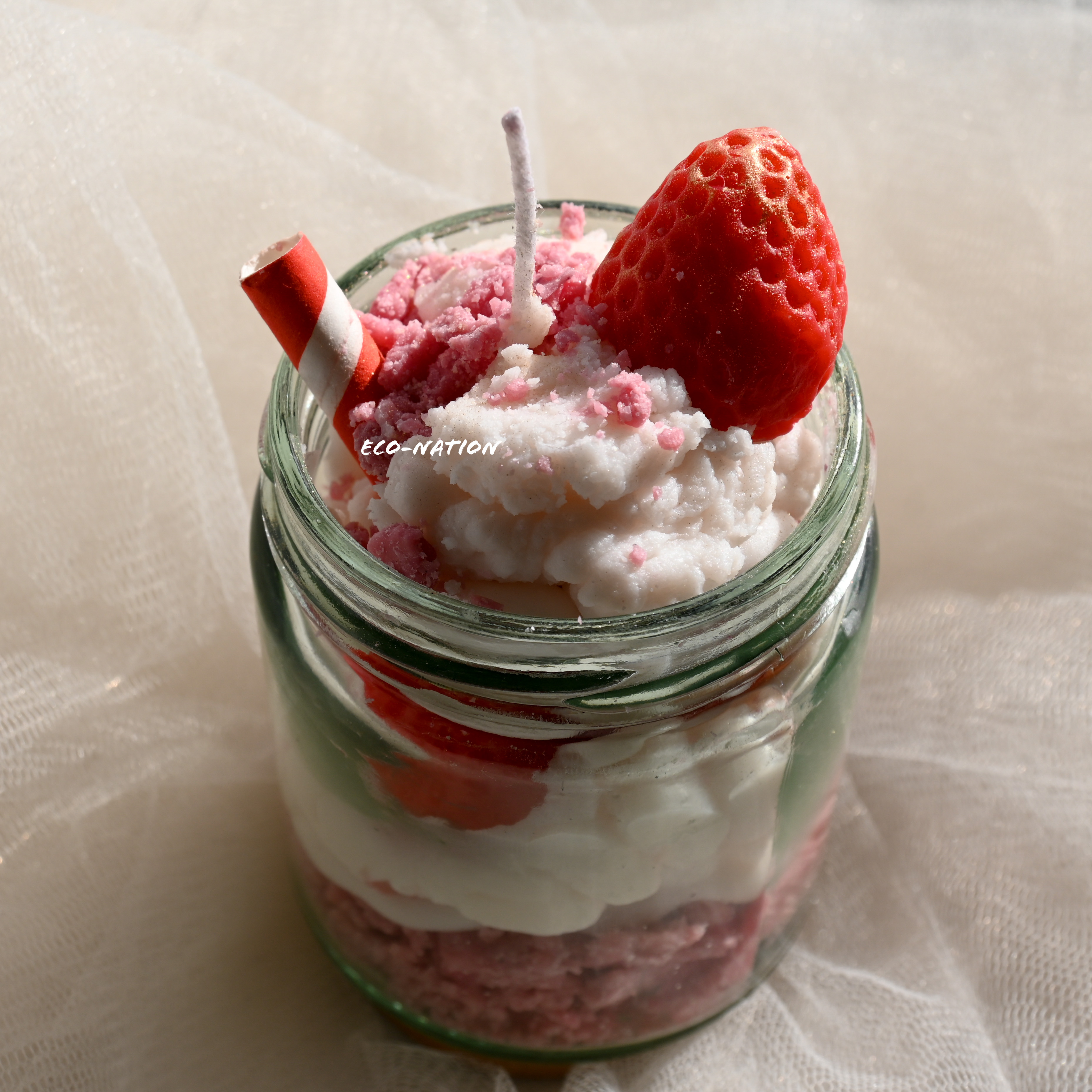 Strawberry Dessert Candle