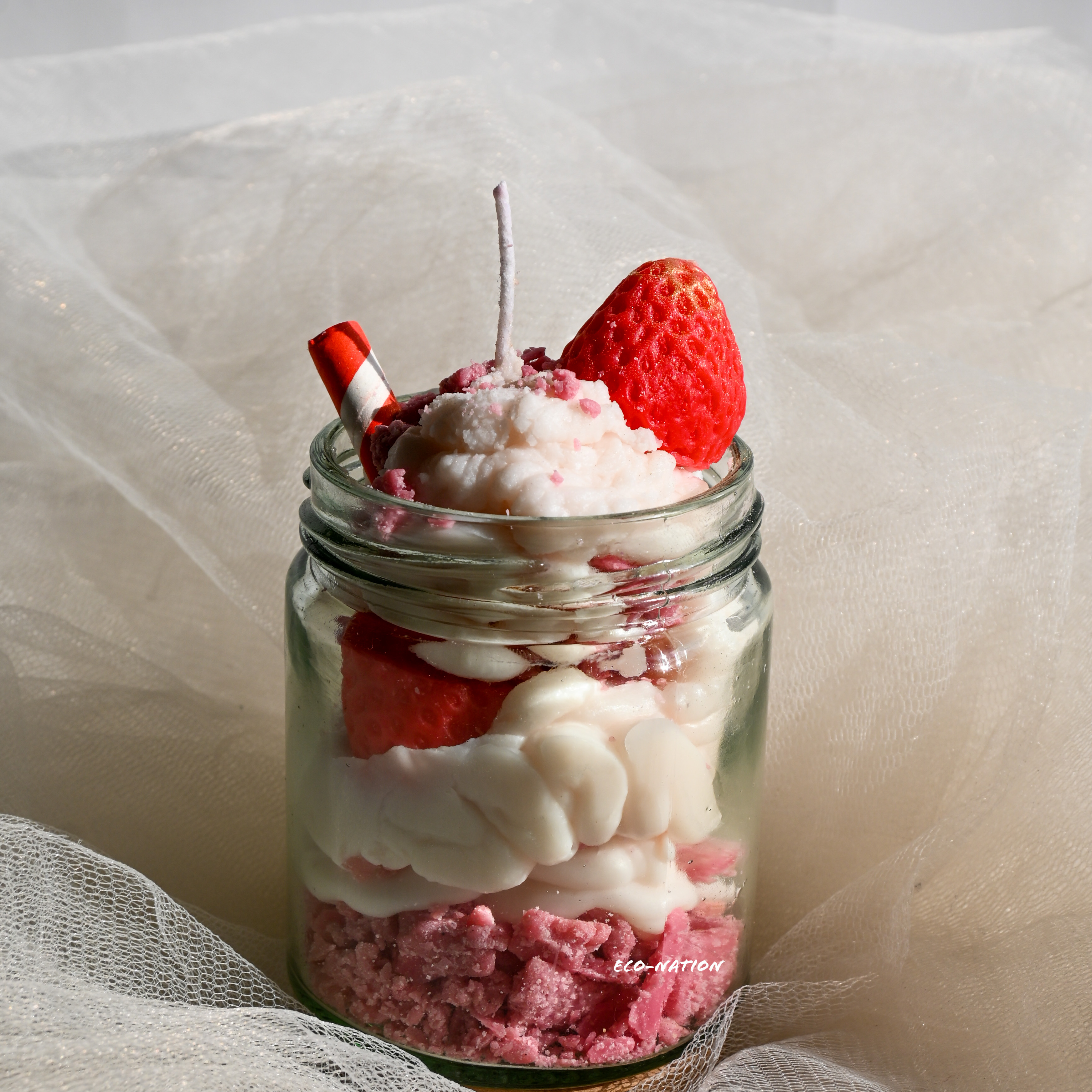 Strawberry Dessert Candle