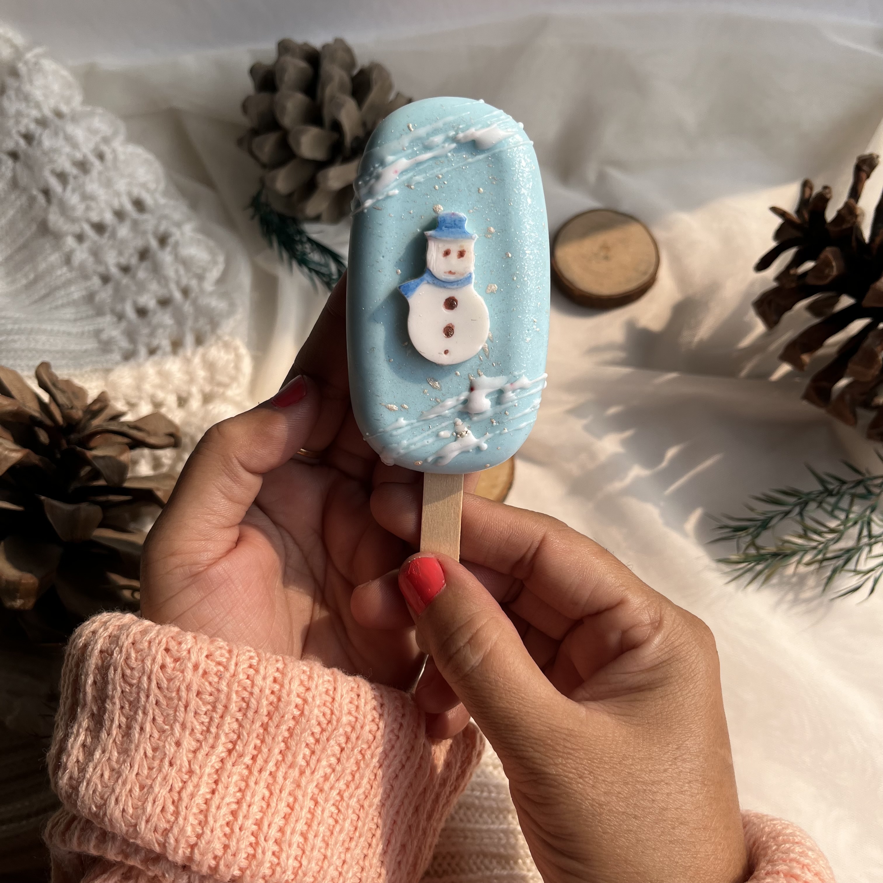 Snowman Popsicle Soap