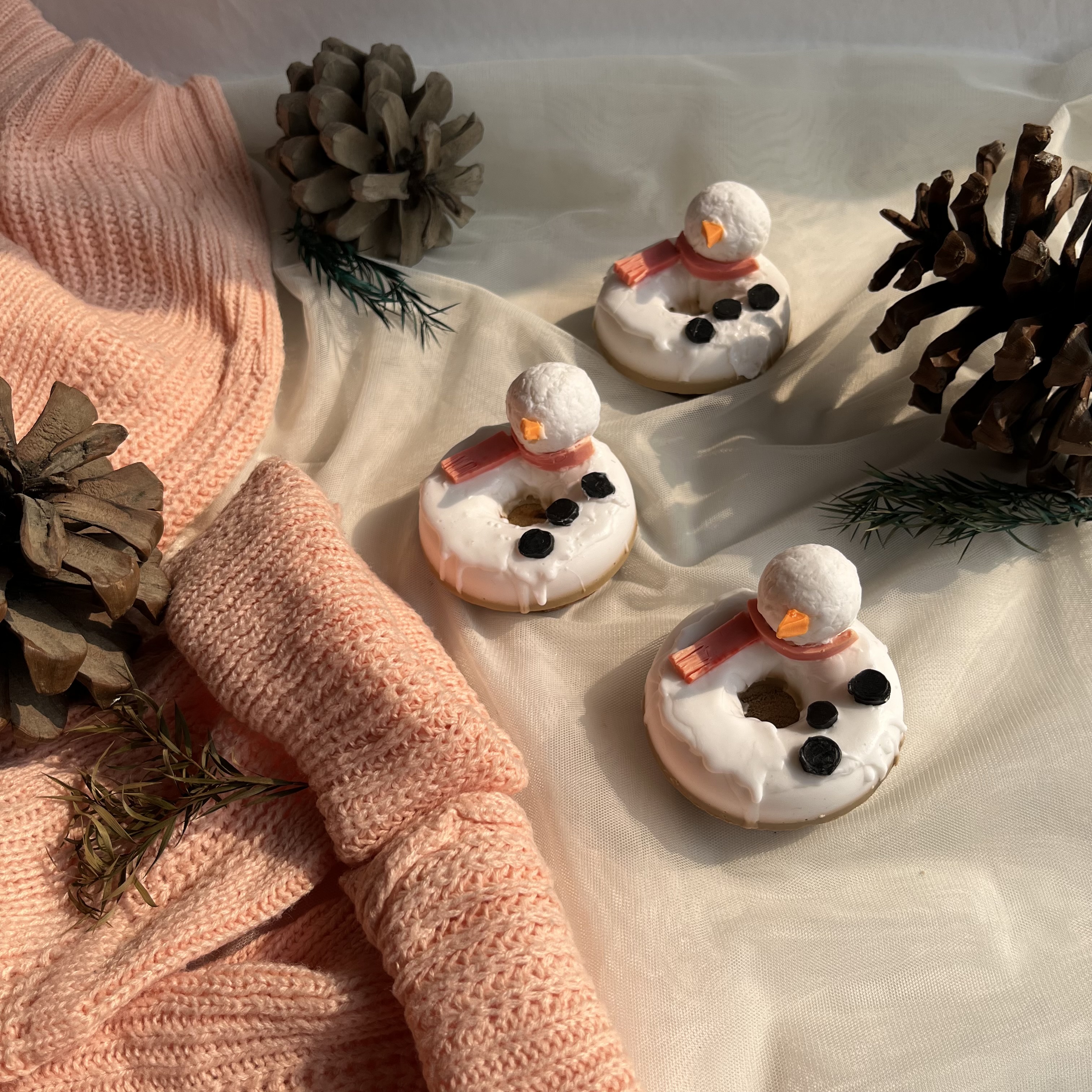 Snowman Donut Soap