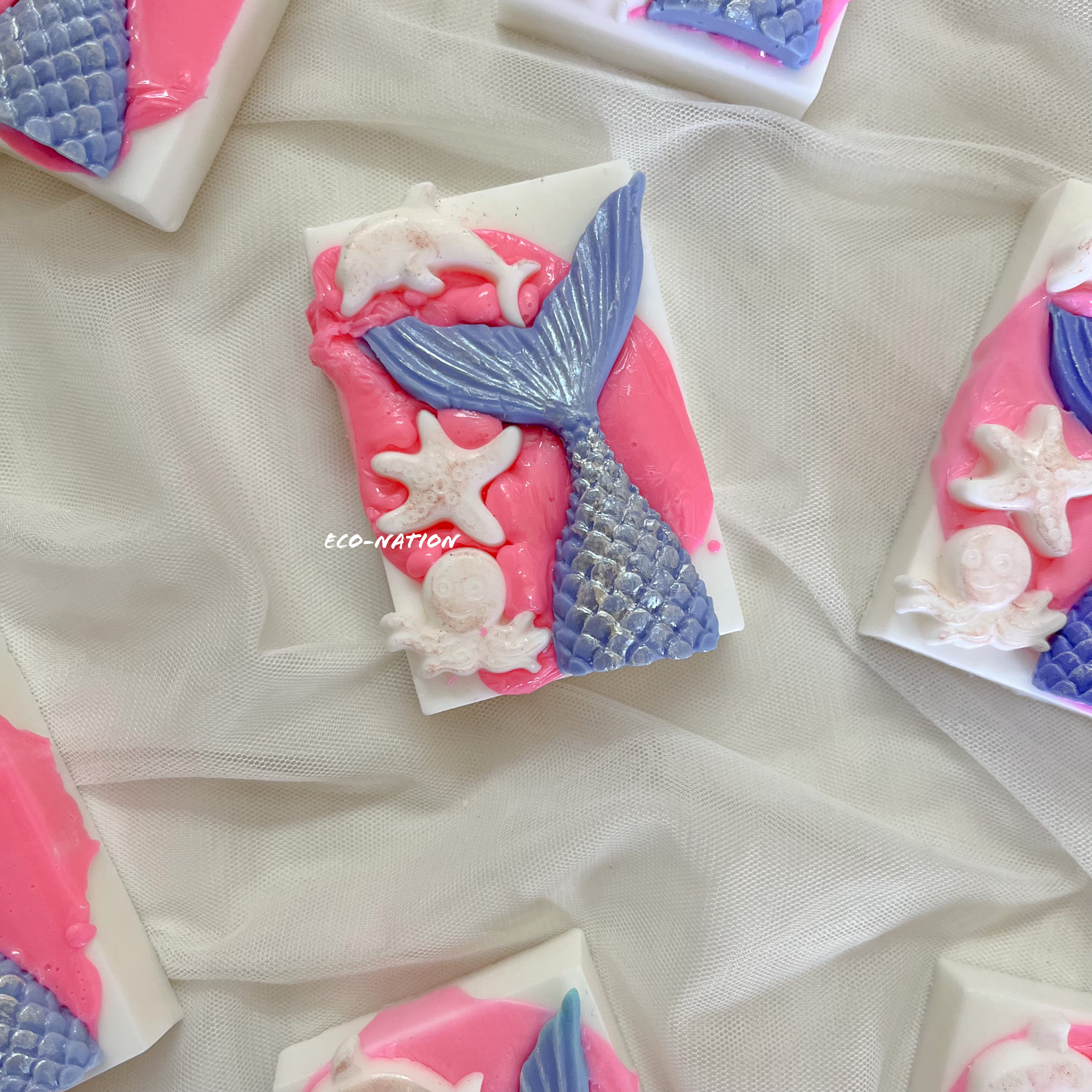 Mermaid-Themed Soap Bars