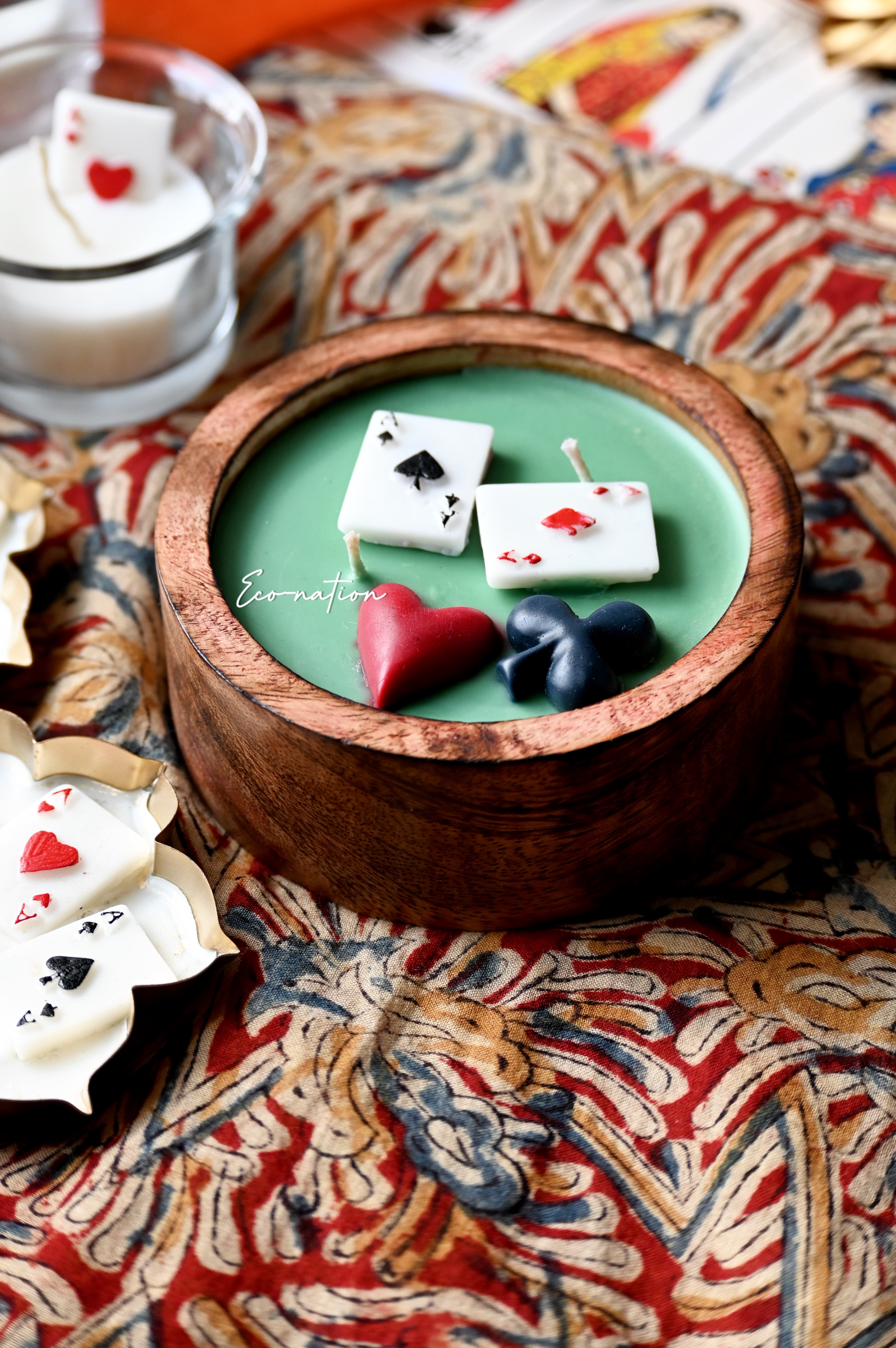 Poker Themed Candle